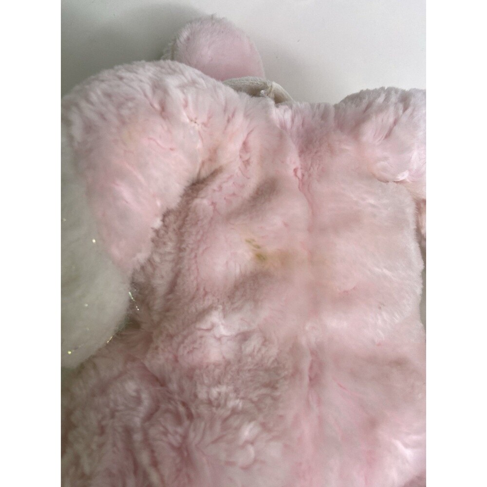Vintage Commonwealth Unicorn Pink Pastel Rainbow Yarn Sparkle Stuffed Animal Toy - Picture 10 of 15